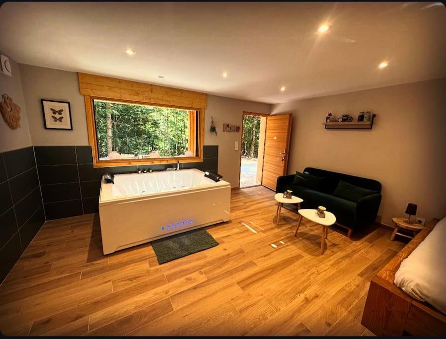 Jacuzzi En Foret L'Esperou Extérieur photo